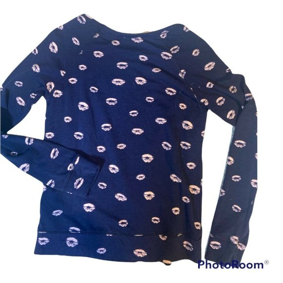 Joie Annora Lip Print Sweatshirt Sz XXS NWT - Picture 4 of 7
